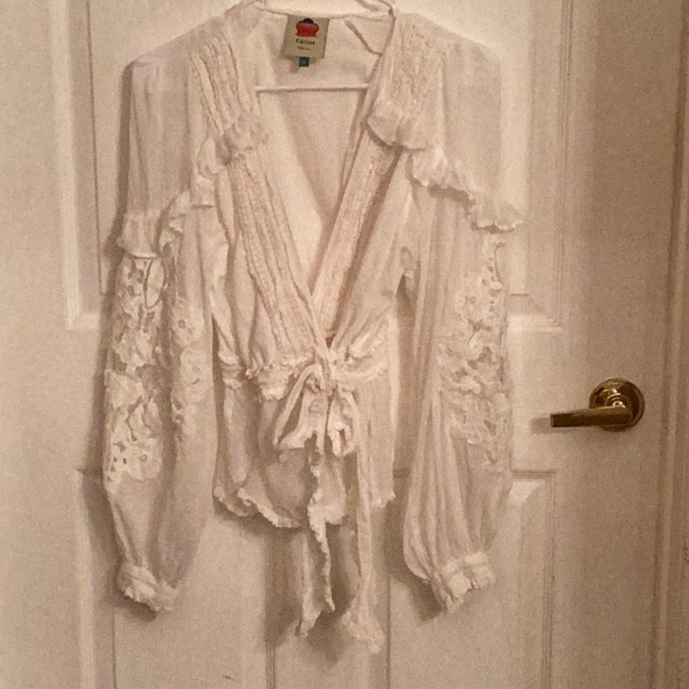 Farm rio white blouse